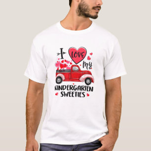Cute Truck I Love My Kindergarten Sweeties Back To T-Shirt