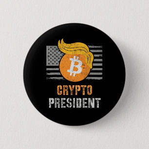 Cute Trump America Crypto President Inauguration B 6 Cm Round Badge