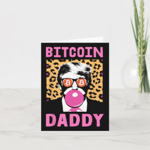 Cute Trump Bitcoin Daddy Crypto Finance Money Crew Card