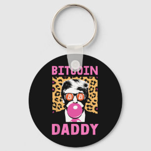 Cute Trump Bitcoin Daddy Crypto Finance Money Crew Key Ring