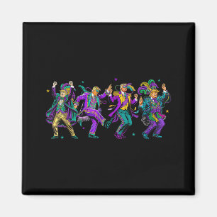 Cute Trump Dance Mardi Gras Day Funny Trump Mardi  Magnet