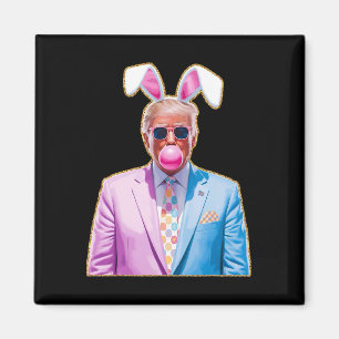 Cute Trump Easter Republican Jesus Bunny Egg Ears  Magnet