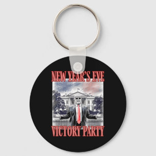 Cute Trump New Year's Eve Victory Party Fireworks  Key Ring