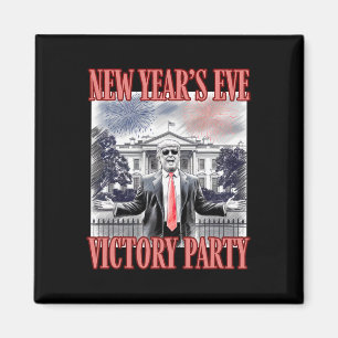 Cute Trump New Year's Eve Victory Party Fireworks Magnet