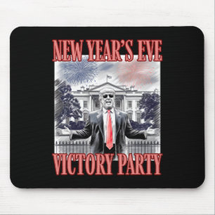 Cute Trump New Year's Eve Victory Party Fireworks Mouse Pad