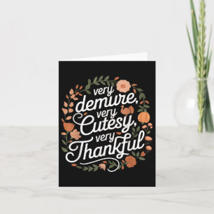 Cute Turkey & Pumpkin Thanksgiving Apparel Co. Card