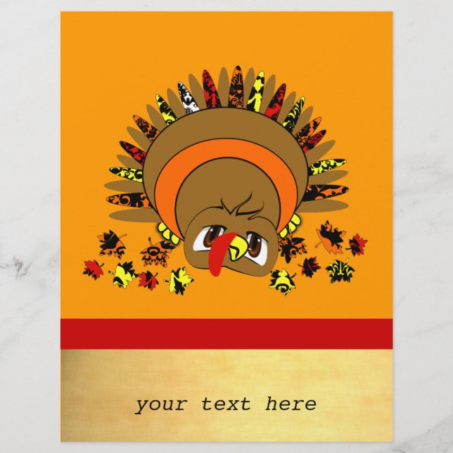 Cute Turkey Flyer (Front)