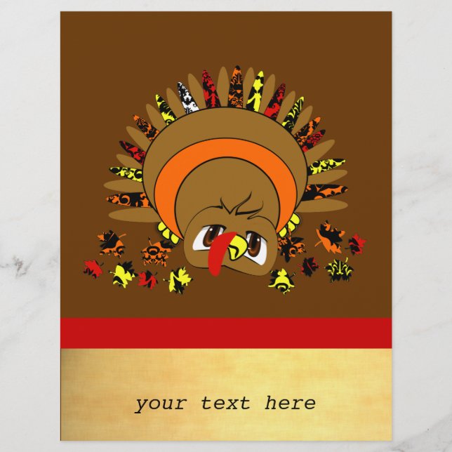 Cute Turkey Flyer (Front)