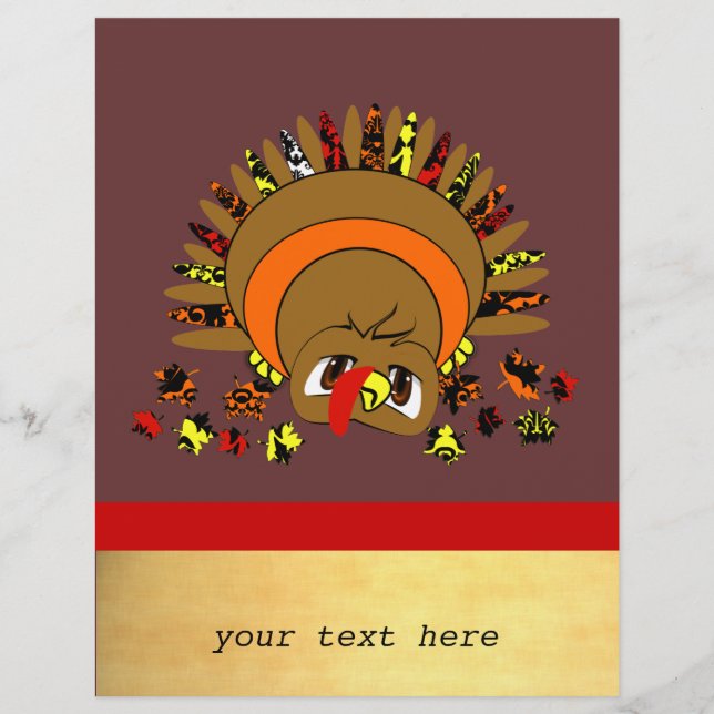 Cute Turkey Flyer (Front)