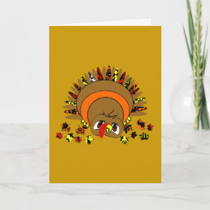 Cute Turkey Holiday Card