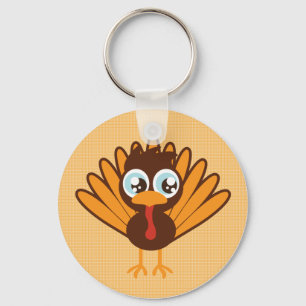 Cute Turkey Key Ring