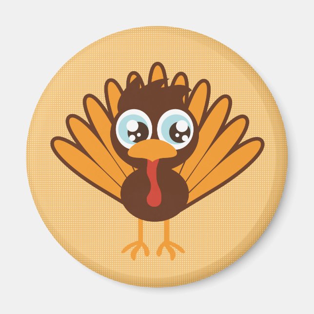 Cute Turkey Magnet (Front)
