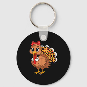 Cute Turkey Thanksgiving Lgrim Turkey Day Women Gi Key Ring