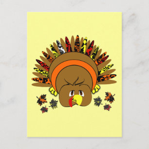 Cute Turkey Thanksgiving PostCard