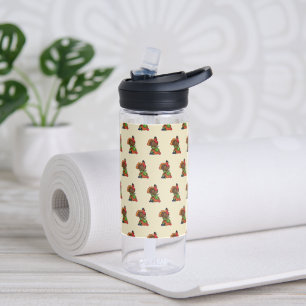 Cute Turkey with Harvest Thanksgiving Water Bottle