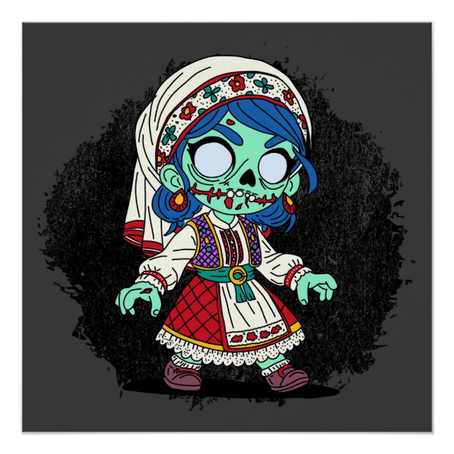Cute Turkish Zombie Poster (Front)