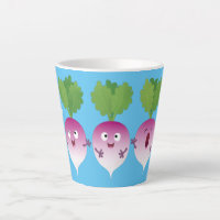 Cute turnip vegetable trio singing cartoon