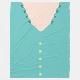 Cute Turquoise 🎀 Ball Gown Blouse  Fleece Blanket