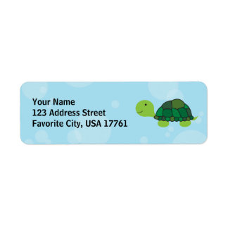Cute Turtle Address Labels