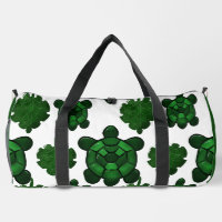 Cute turtle and leaves pattern 