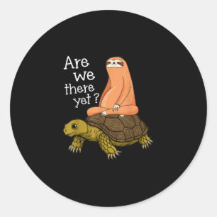 Cute Turtle And Sloth Back to School gift From Mum Classic Round Sticker