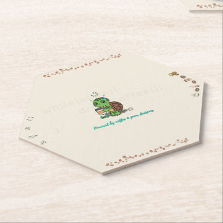 Cute Turtle Coffee Coaster | Hexagon Coaster