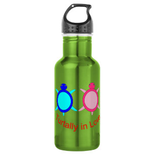 Cute Turtle Couple 532 Ml Water Bottle