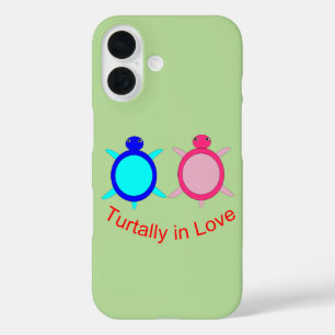 Cute Turtle Couple iPhone 16 Case
