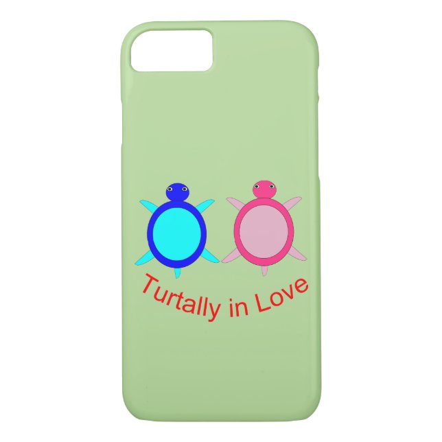 Cute Turtle Couple Case-Mate iPhone Case (Back)