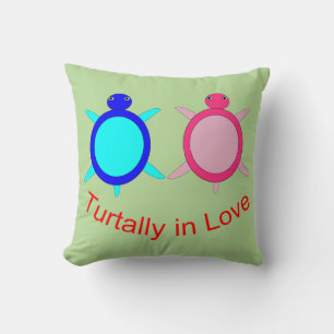 Cute Turtle Couple Cushion