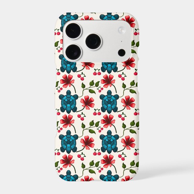 Cute Turtle Floral pattern   (Back)