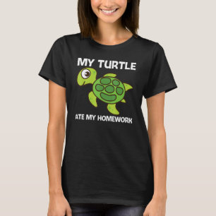 Cute Turtle For Kids Boys Sea Turtle Reptile Anima T-Shirt