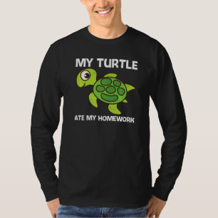 Cute Turtle For Kids Boys Sea Turtle Reptile Anima T-Shirt