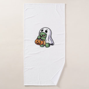 Cute Turtle Ghost Costume � Adorable Halloween Tri Bath Towel