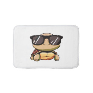 Cute Turtle Halloween 2023 sunglasses Costume Over Bath Mat