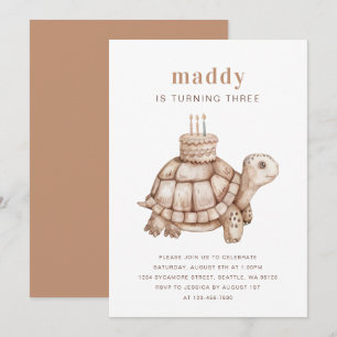 Cute Turtle Invitation