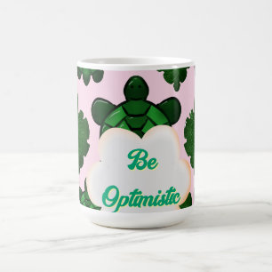 Cute Turtle Leaves Seamless Pattern, Tropical Coffee Mug