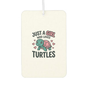 Cute Turtle Lover Girl Vintage Engraving Shirt Des Car Air Freshener