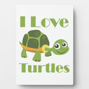 Cute Turtle loving Kid Reptile Fan Plaque