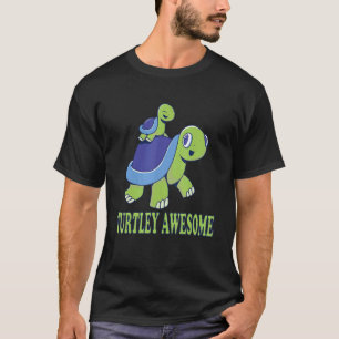 Cute Turtle Mum And Kid Turtley Awesome Sea Turtle T-Shirt