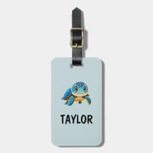 Cute Turtle Personalised Colourful Bag Backpack Luggage Tag