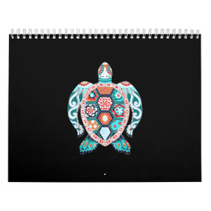 Cute Turtle - Sea Turtle Sea Ccean Beach Lover Calendar