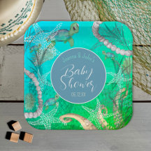Cute Turtle Under The Sea Baby Shower