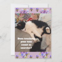 Cute Tuxedo Cat Birthday Party Childs Invitation