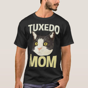 Cute Tuxedo Cat Mother Kitty Mum Animal T-Shirt