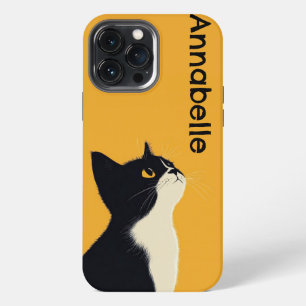 Cute Tuxedo Cat Personalise iPhone 13 Pro Max Case