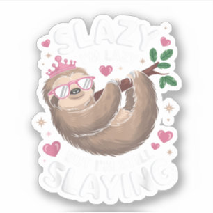 Cute Tween Girl Funny Animal Sloth Slay Meme Trend