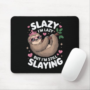 Cute Tween Girl Funny Animal Sloth Slay Meme Trend Mouse Pad