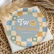 Cute Two Cool Dude Boys 2nd Birthday