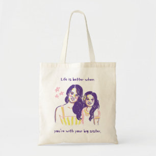 Cute Two Girls Tote Bag